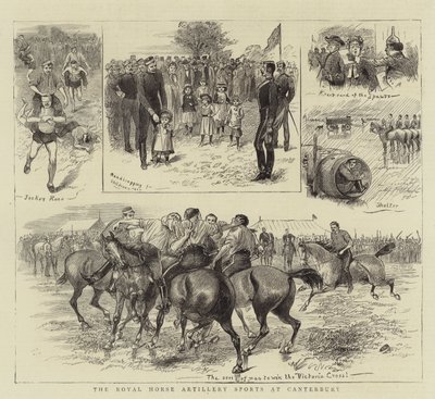 Royal Horse Artillery Sports w Canterbury autorstwa William Ralston