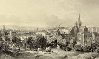 Glasgow z Nekropolii autorstwa William Richardson