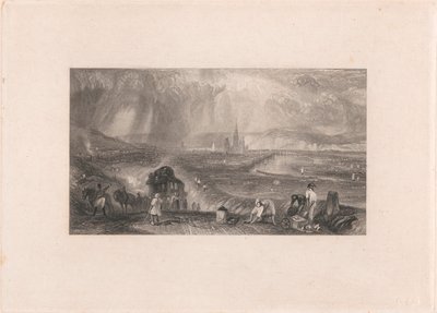 Odległy widok Rouen autorstwa William Richardson