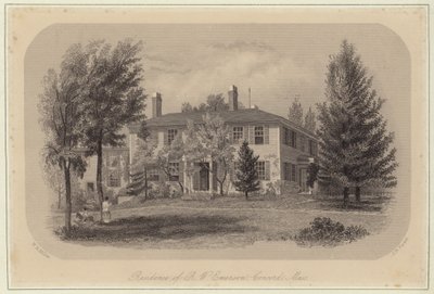 Rezydencja Ralpha Waldo Emersona autorstwa William Rickarby Miller
