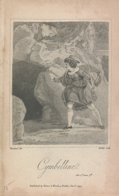 Cymbeline, akt II, sc. 7 autorstwa William Ridley