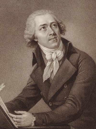 Portret kompozytora Leopolda Kozelucha 1747-1818, 1797. autorstwa William Ridley