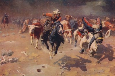 Stampede, c1912, c1915 autorstwa William Robinson Leigh
