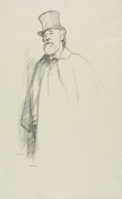 Alfons Legros, 1897. autorstwa William Rothenstein