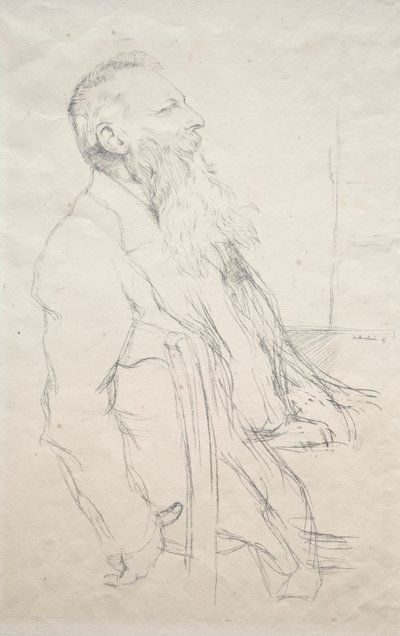 Auguste Rodin autorstwa William Rothenstein