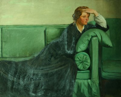 Kawałek kwiatu, owocu i ciernia (olej na płótnie) autorstwa William Rothenstein