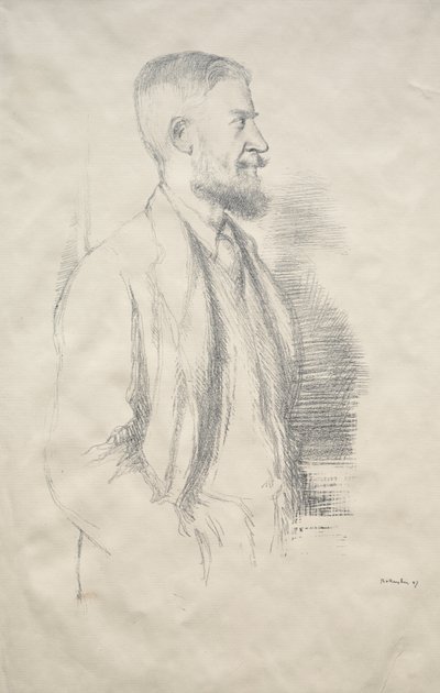 George Bernard Shaw autorstwa William Rothenstein