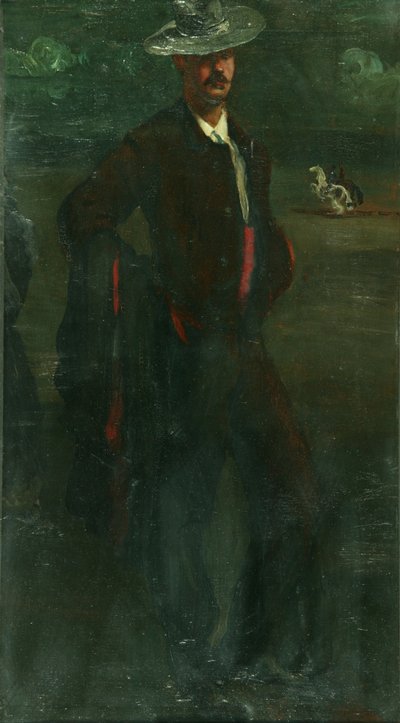 Ignacy Zuloaga jako torreador, ok. 1895 (olej na płótnie) autorstwa William Rothenstein