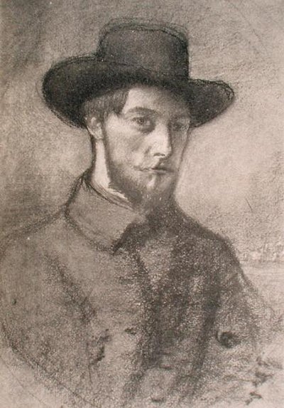 Portret Augusta Jana (1879-1961) (lito) autorstwa William Rothenstein