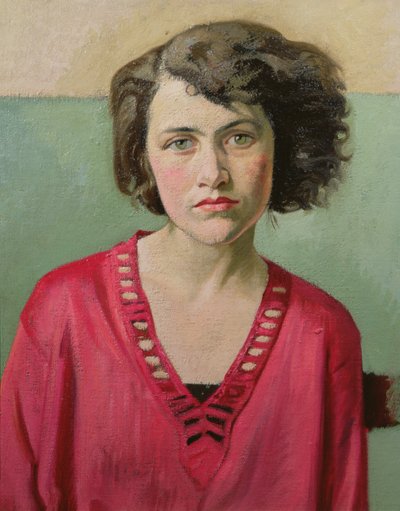 Portret dziewczyny w różu autorstwa William Rothenstein
