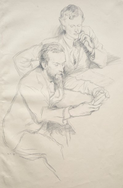 Ricketts i Shannon, 1897. autorstwa William Rothenstein