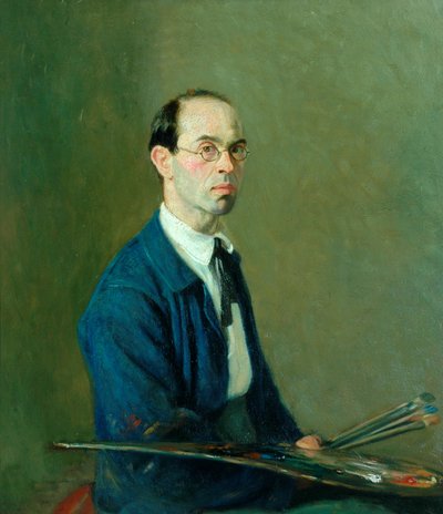 Autoportret, ok. 1906 (olej na płótnie) autorstwa William Rothenstein