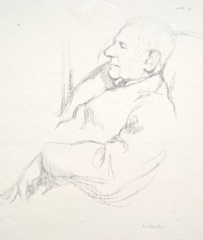 Sir Francis Seymour Haden śpi, 1897. autorstwa William Rothenstein