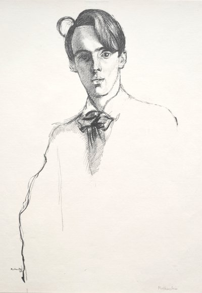 William Butler Yeats, 1898. autorstwa William Rothenstein