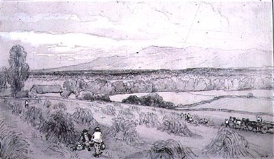 Scena żniwa autorstwa William Roxby Beverly