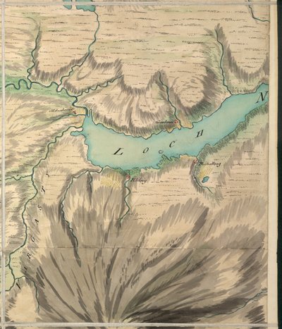 Altnaharra, Roy Military Survey of Scotland autorstwa William Roy