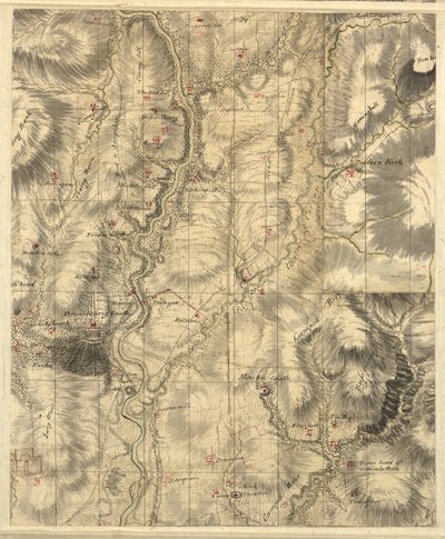 Mapa Roya z nizinnej Szkocji, sekcja 5/3e autorstwa William Roy