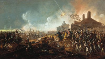 Książę Wellington w la Haye Sainte. Bitwa pod Waterloo autorstwa William Sadler