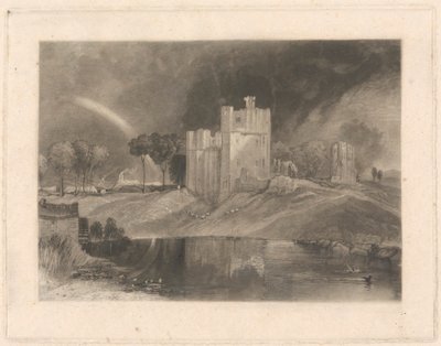 Brougham Castle, w pobliżu skrzyżowania rzek Eamont i Lowther autorstwa William Say