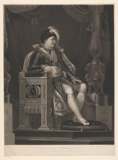 Portret van Napoleona Bonapartego Napoleon Buonaparte (tytuł na obiekcie) autorstwa William Say
