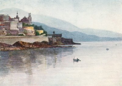 Monte Carlo, z Monako, wczesnym rankiem (kolorowa litografia) autorstwa William Scott