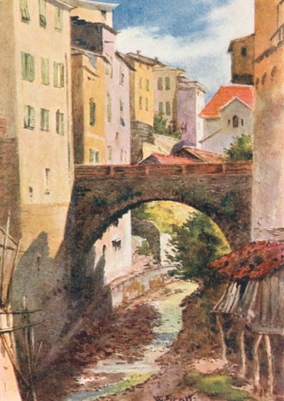 San Remo, starożytne i współczesne (kolorowa litografia) autorstwa William Scott