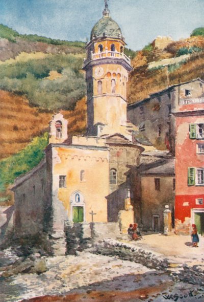 Vernazza (kolorowa litografia) autorstwa William Scott