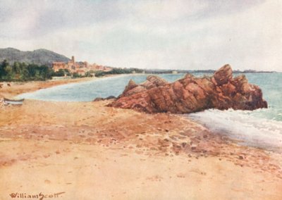 Widok na Cannes z La Bocca (kolorowa litografia) autorstwa William Scott