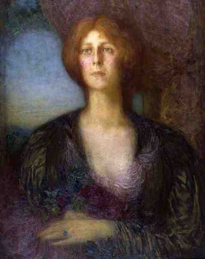 Portret damy (olej na płótnie) autorstwa William Shackleton