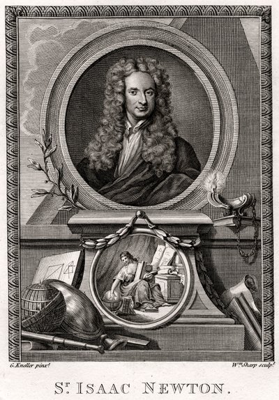 Sir Izaak Newton, 1774 autorstwa William Sharp