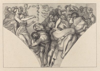 Miedziany wąż, od Michała Anioła autorstwa William Sharp after John Flaxman
