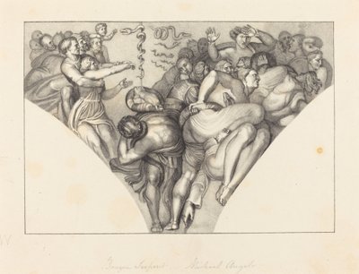 Miedziany wąż, od Michała Anioła autorstwa William Sharp after John Flaxman