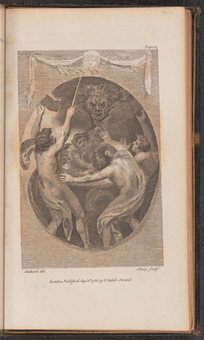 Ilustracja do Canto I autorstwa William Sharp after Thomas Stothard