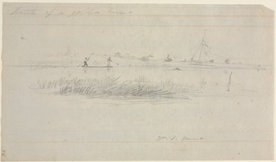 Spearing węgorza w Setauket, Long Island, Nowy Jork autorstwa William Sidney Mount