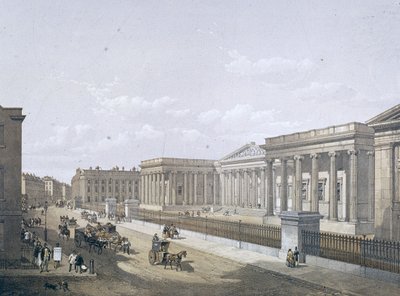 Muzeum Brytyjskie, Holborn, Londyn, 1852 autorstwa William Simpson