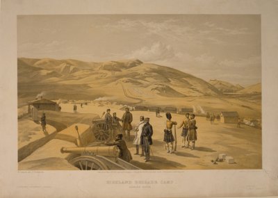 Obóz Brygady Górskiej, 1855 autorstwa William Crimea Simpson