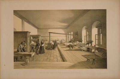Jeden z oddziałów szpitala w Scutari, 1855 autorstwa William Crimea Simpson