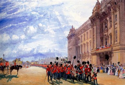 Powrót gwardii z Krymu, lipiec 1856 r. autorstwa William Simpson