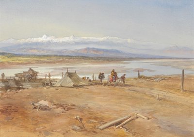 Rzeka Chenab, Pendżab autorstwa William Simpson