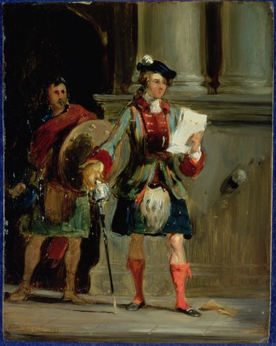 Książę Charlie w Holyrood, 1833 r. autorstwa William Simson
