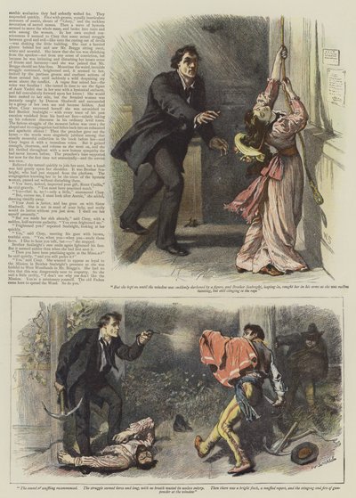 Ilustracja do odcinka z West Woodlands — Bret Harte (chromolitho) autorstwa William Small