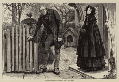 Ilustracja przedstawiająca Thirlby Hall, autorstwa W E Norrisa. autorstwa William Small
