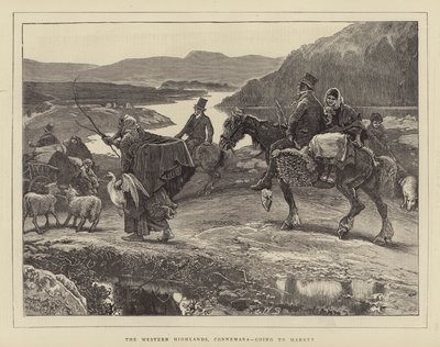 Western Highlands, Connemara, jadąc na Market autorstwa William Small