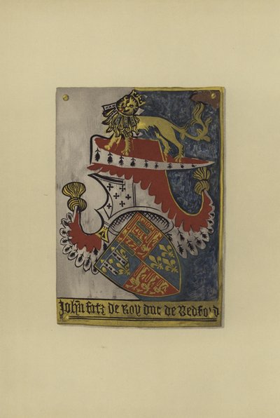 Sir John Plantagenet z Lancaster, hrabia Kendal i książę Bedford, ok. 1402-1435 (chromolitho) autorstwa William St John Hope