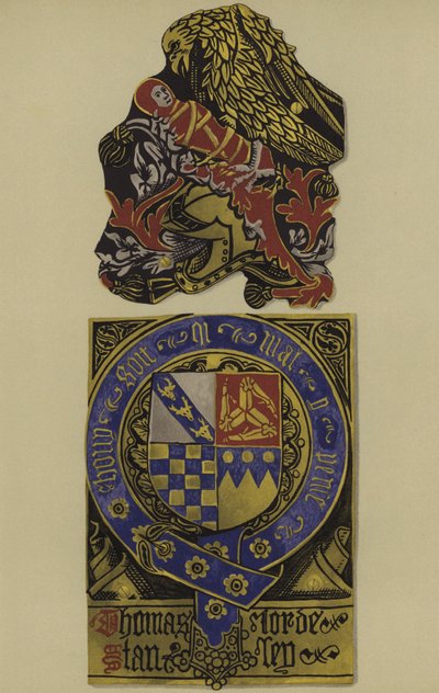 Sir Thomas Stanley, lord Stanley, hrabia Derby, 1483-1504 (chromolitho) autorstwa William St John Hope