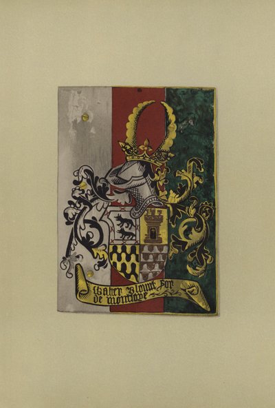 Sir Walter Blount, lord Mountjoy, 1472-1474 (chromolitho) autorstwa William St John Hope