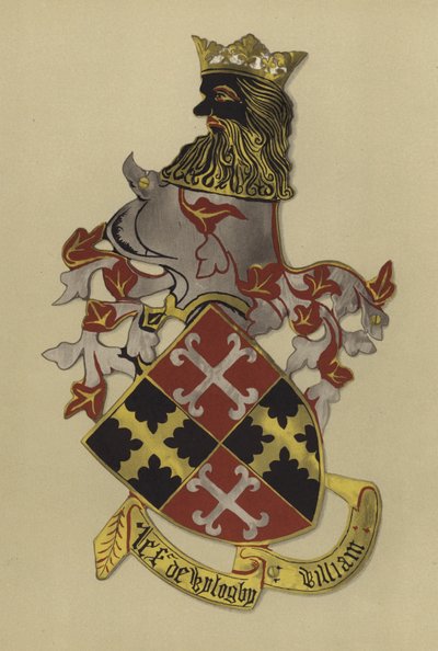 Sir William Willoughby, lord Willoughby dEresby, ok. 1400-1409 (chromolitho) autorstwa William St John Hope
