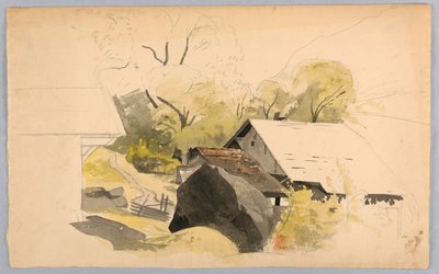 Studium krajobrazu, Szwajcaria autorstwa William Stanley Haseltine