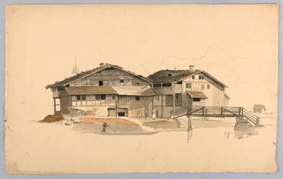 Studium krajobrazu, Szwajcaria autorstwa William Stanley Haseltine