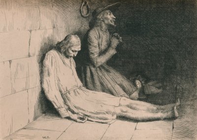 Chrześcijanin i pełni nadziei w lochach, c1916 autorstwa William Strang